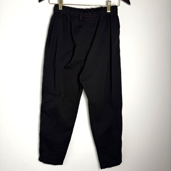 Xirena SIde Striped Track Pants Tapered Cropped Cotton Twill Black Red Size XS - Picture 5 of 6